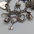 1970 British Vintage Sterling Silver Charm Bracelet 78g D&BS
